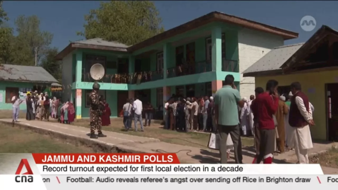 Record turnout expected for Jammu and Kashmir's first local elections in a decade