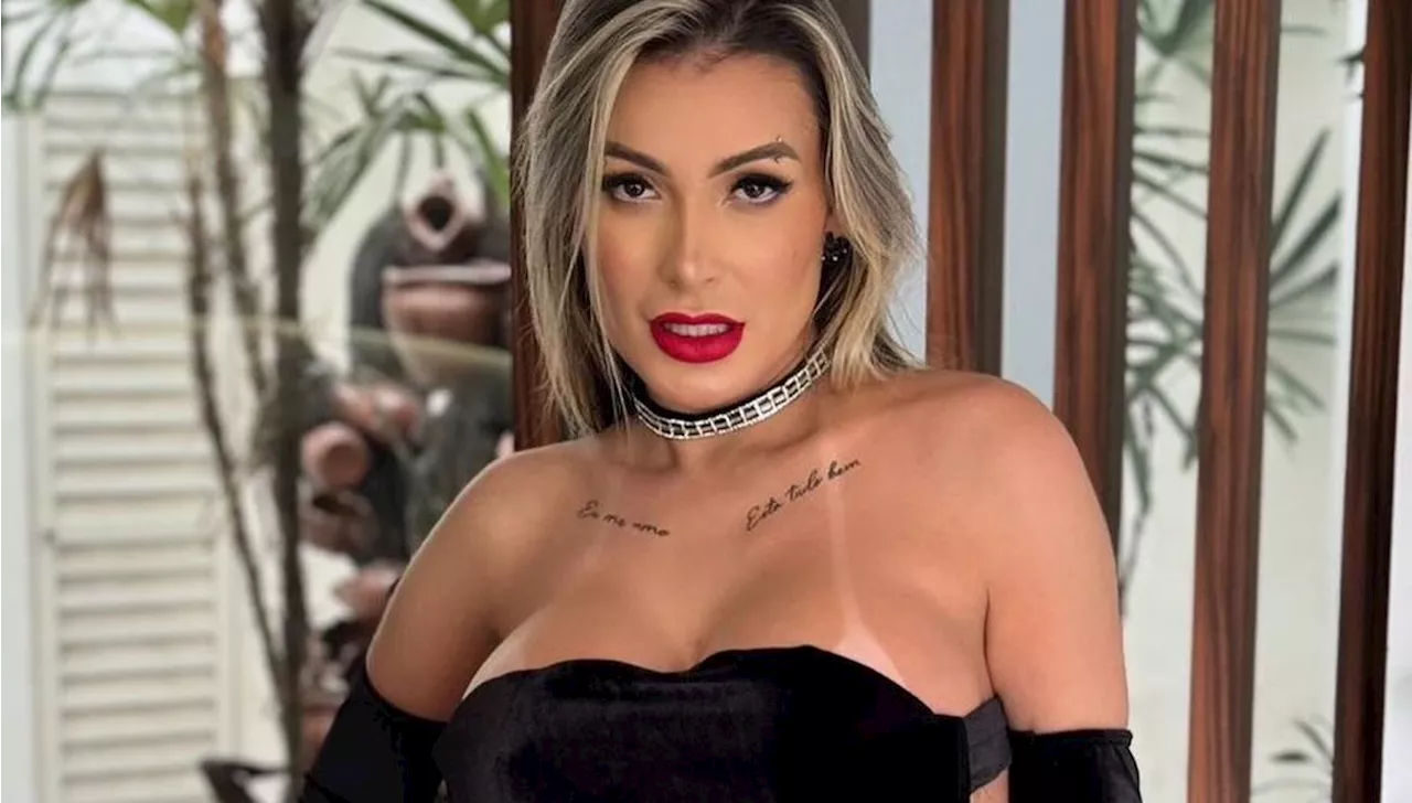 Andressa Urach faz bifurcação na língua e mostra resultado a seguidores; veja