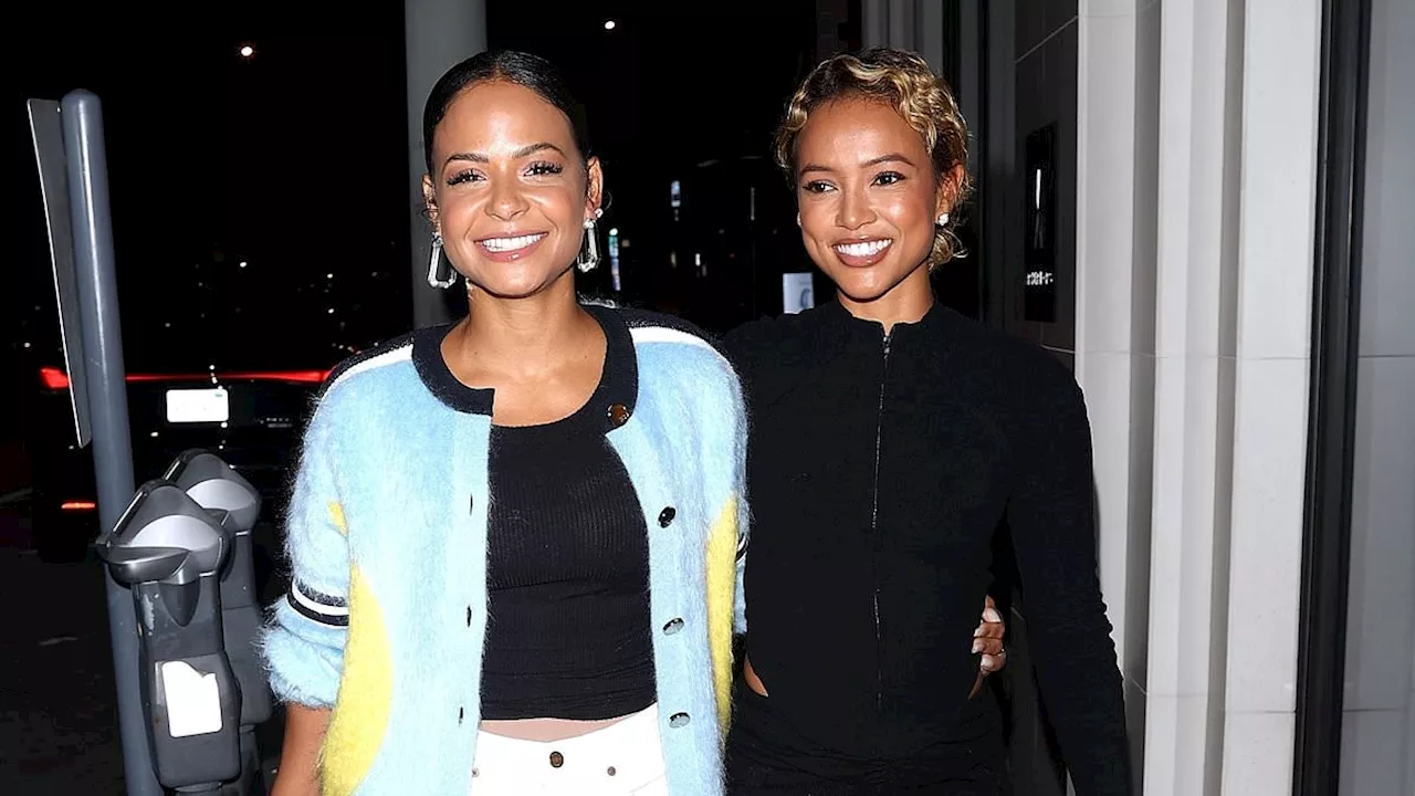 Christina Milian and Karrueche Tran have a Claws reunion as they wear leggy looks while partying in...