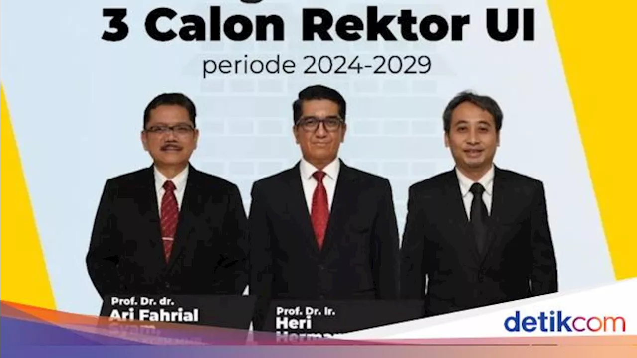 3 Nama Ini Ditetapkan sebagai Calon Rektor UI 2024-2029!