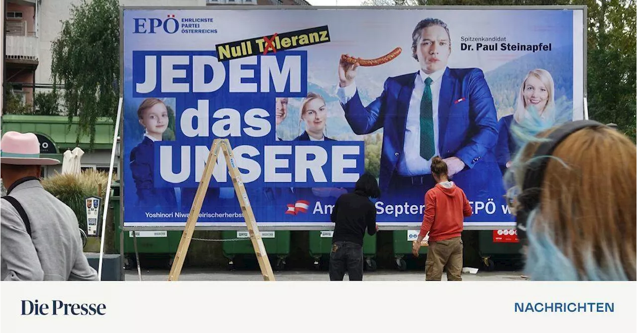 „Jedem das Unsere“: Polizei stellt Plakat bei Kunstfestival sicher