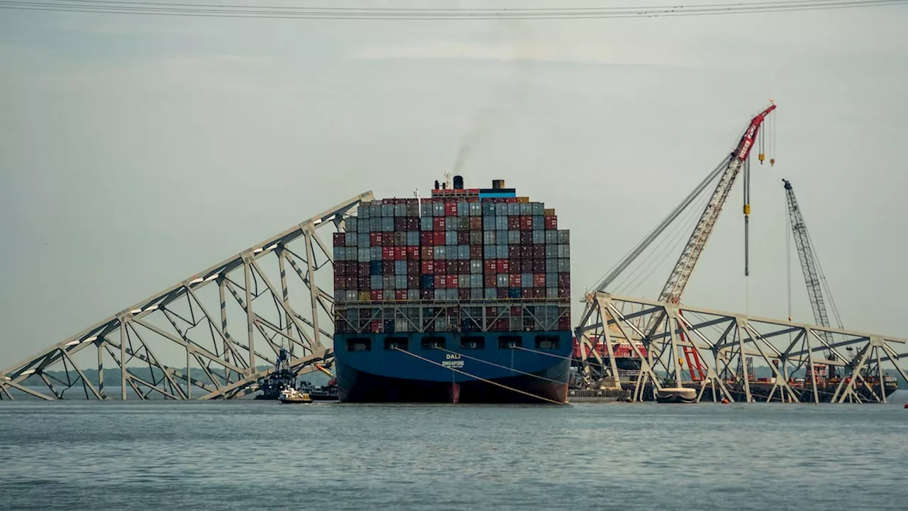 Estados Unidos reclama 100 millones a los dueños del barco que derribó el puente de Baltimore