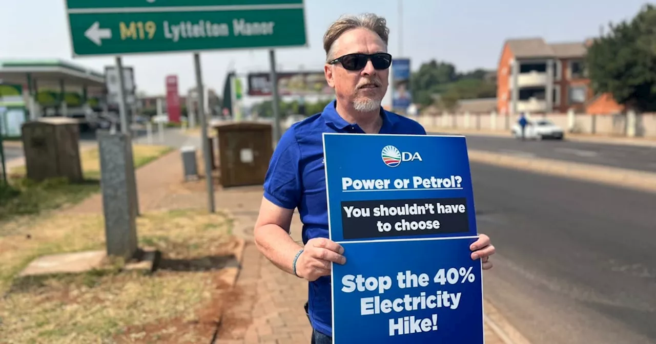 DA party leaders urged to use GNU to oppose Eskom's proposed electricity hike