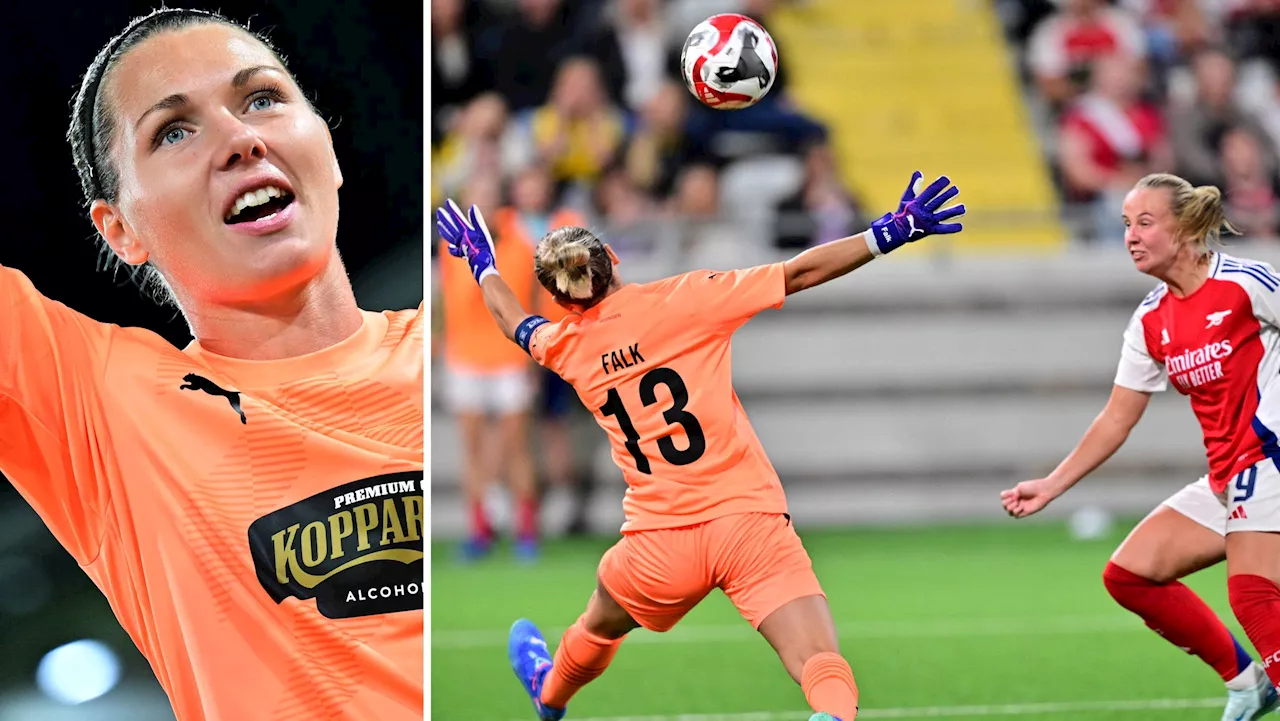 Jennifer Falk hyllas efter insatsen mot Arsenal