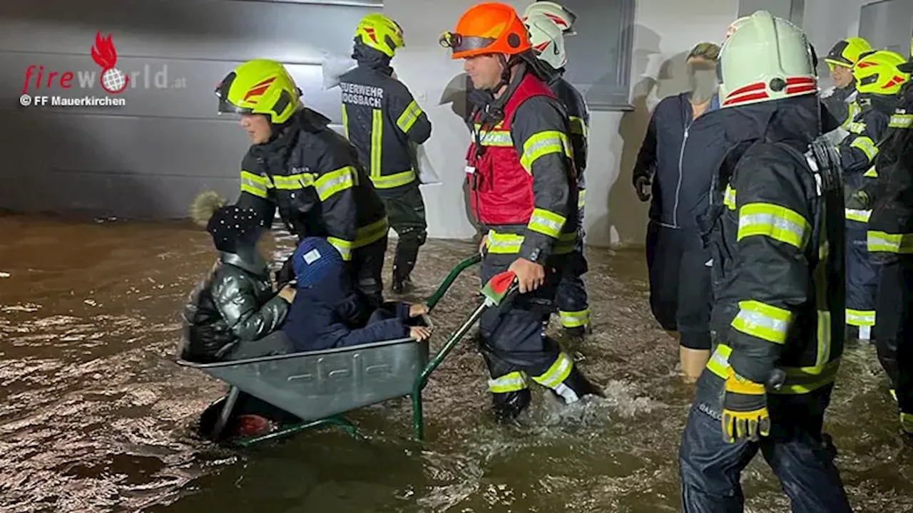 Der große September-Regen 2024 in Oberösterreich: 16.700 Feuerwehrkräfte leisten 36.500 Stunden