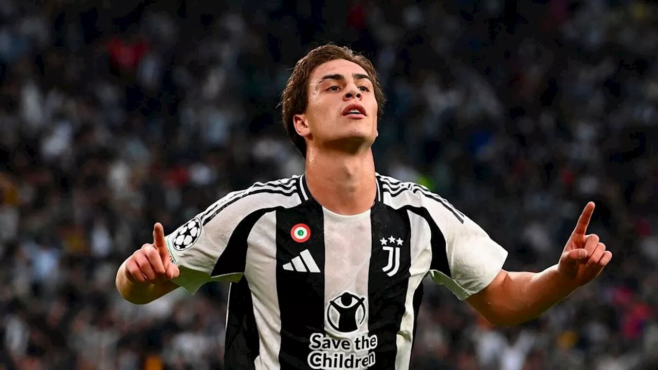 Kenan Yildiz Rayakan Gol Debut Membangkitkan Juventus di Liga Champions