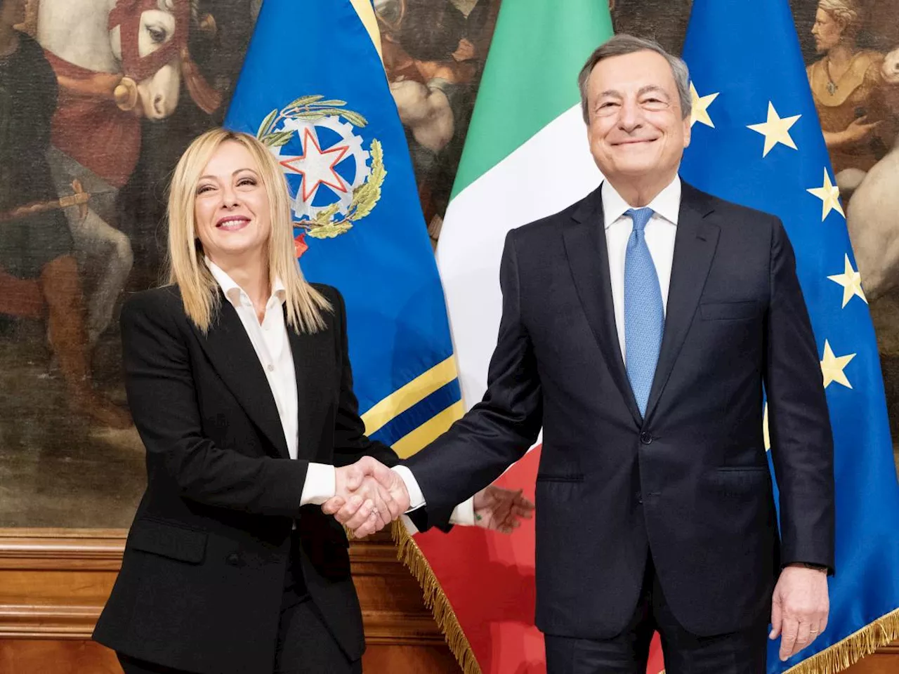 Meloni incontra Draghi a Palazzo Chigi: i dossier sul tavolo del colloquio