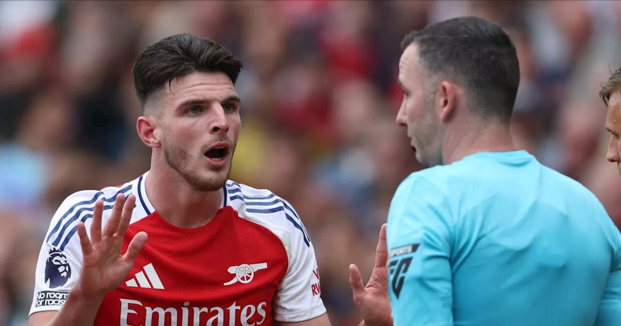 Declan Rice audio released as Howard Webb offers verdict on Arsenal controversy