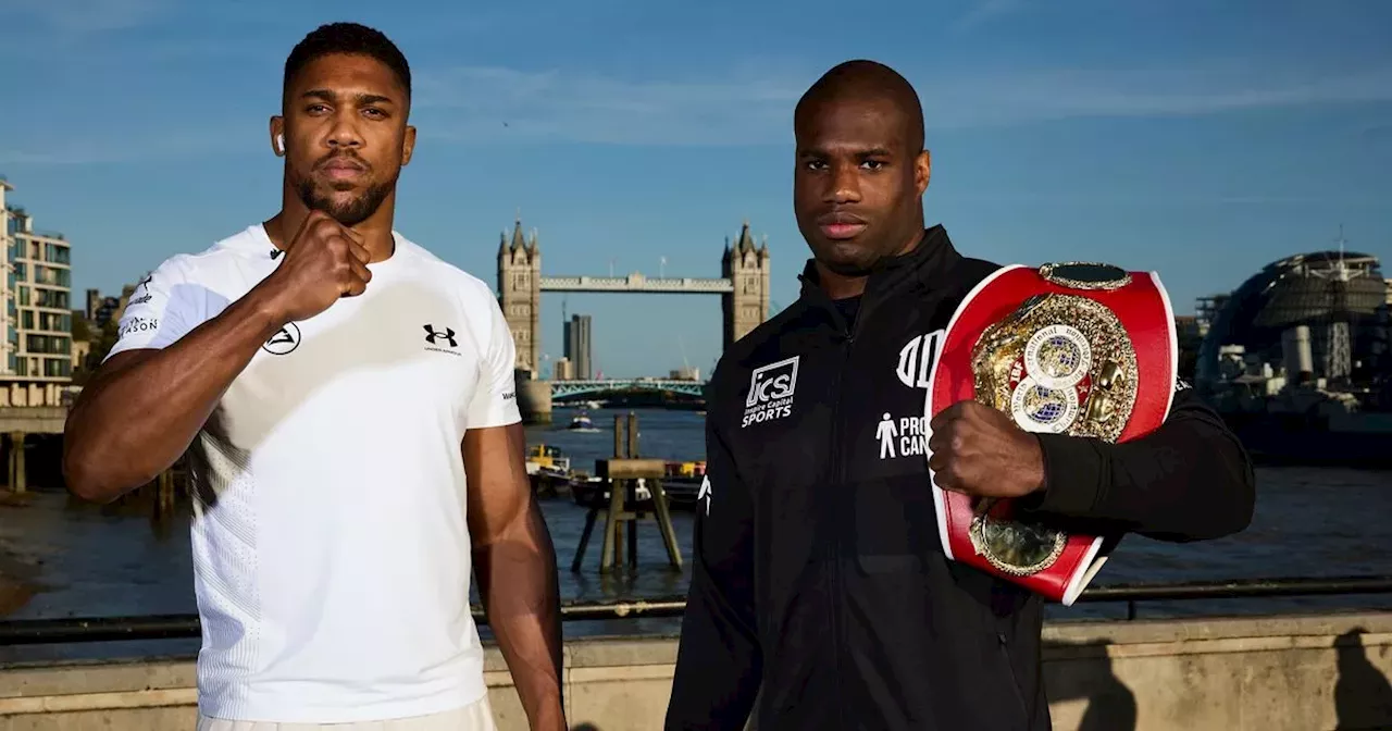 Watch live Anthony Joshua v Daniel Dubois open workouts ahead of Wembley clash