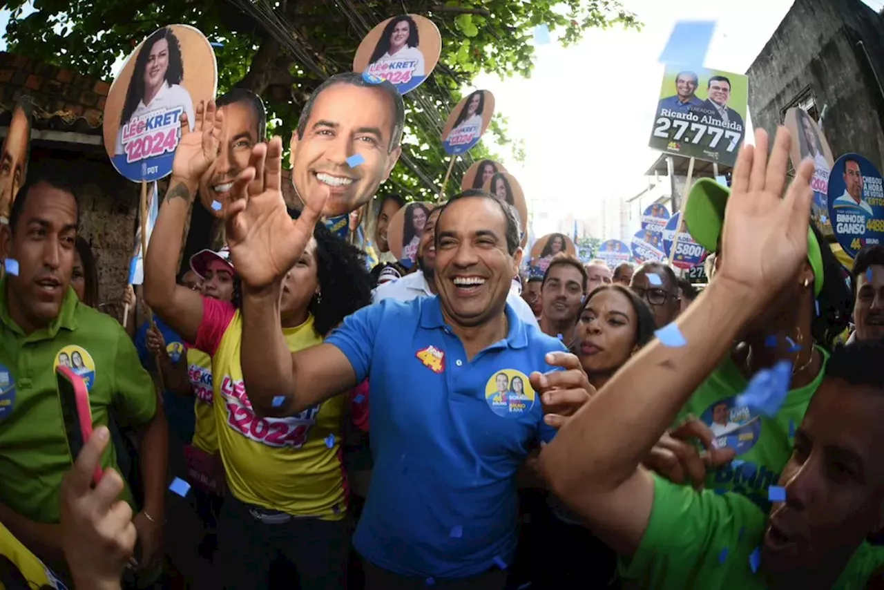 Pesquisa Quaest em Salvador: Bruno Reis tem 74%, Geraldo Júnior, 6% e Kleber Rosa, 4%