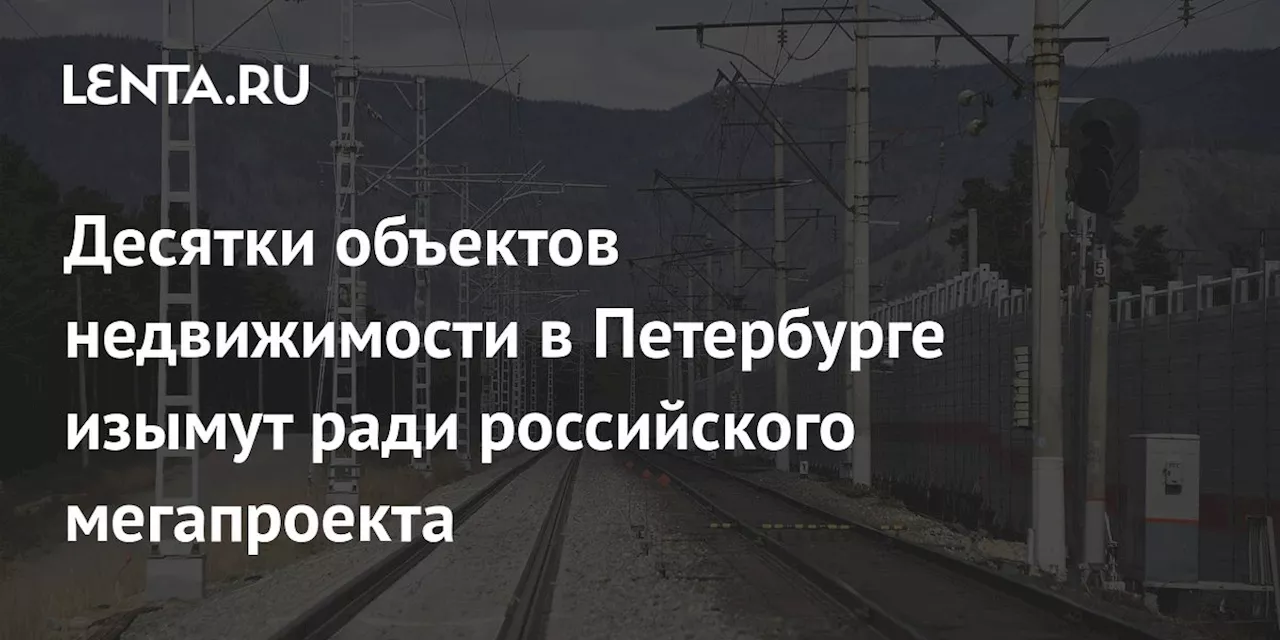 Десятки объектов недвижимости в Петербурге изымут ради российского мегапроекта