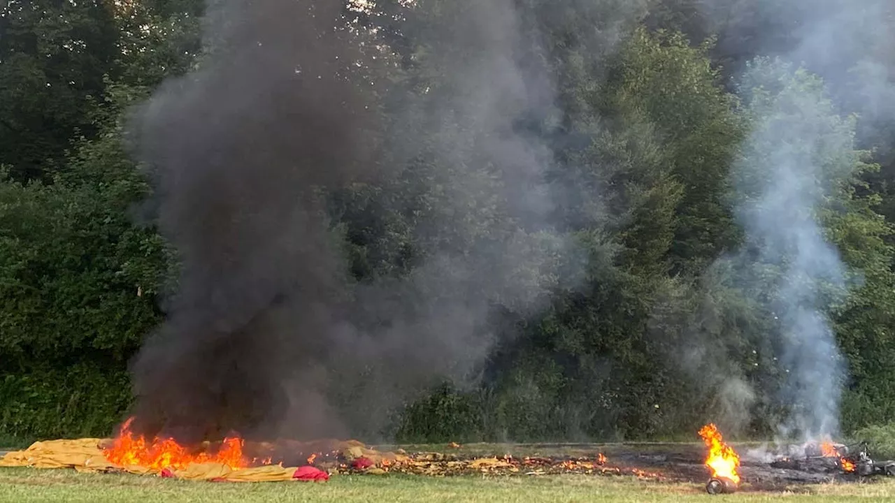 Ballon-Brand in Hünenberg – darum verzichtete der Pilot auf Bekämpfung der Flammen