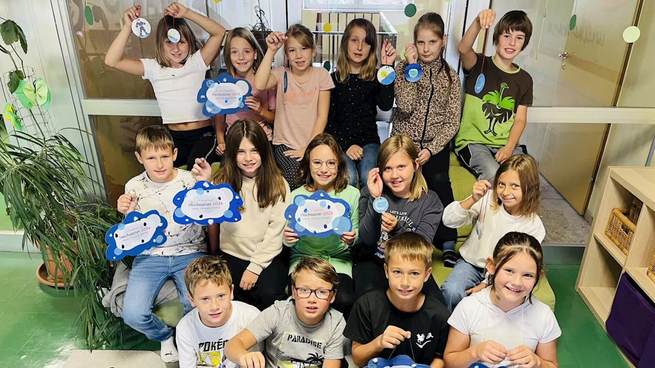 Wolken voller Dank: Schüler bastelten für Hochwasser-Einsatzkräfte