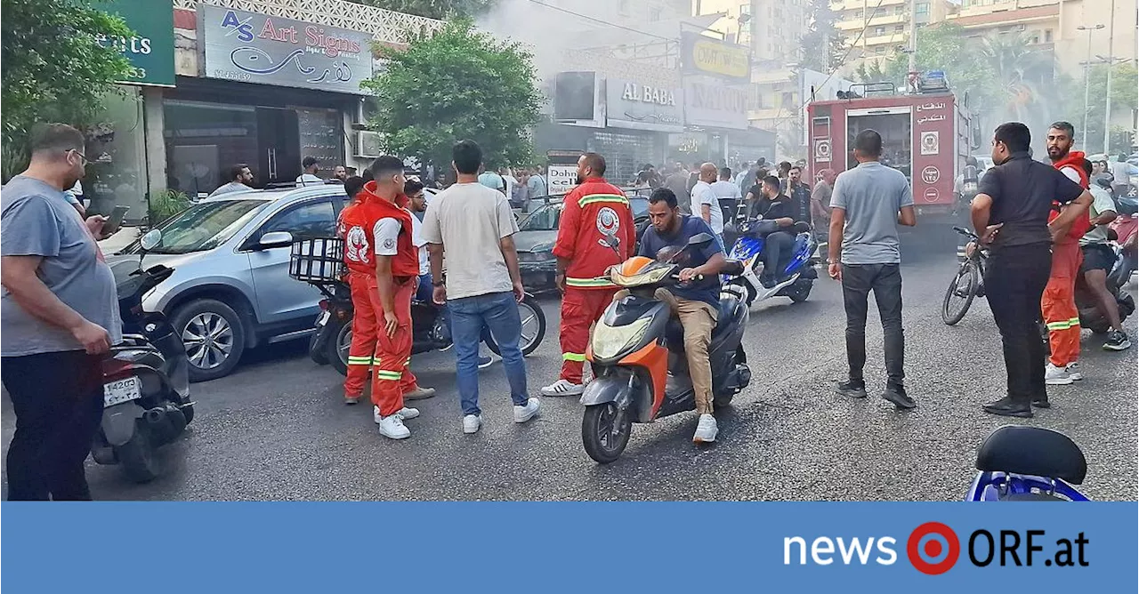 Nach Pager-Attacke: Walkie-Talkies im Libanon explodiert