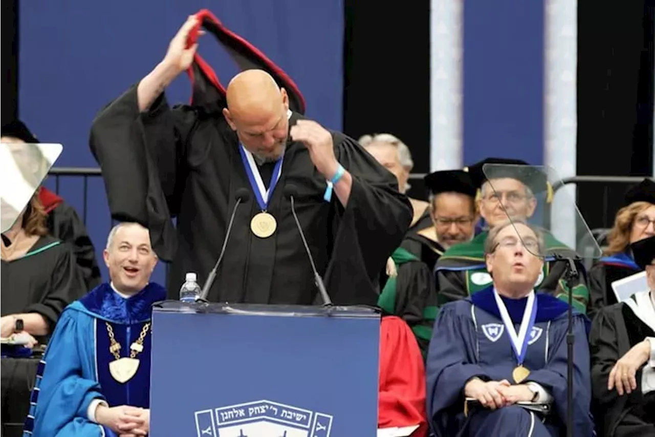 John Fetterman receives ‘Defender of Israel’ award from pro-Israel group that honored Trump