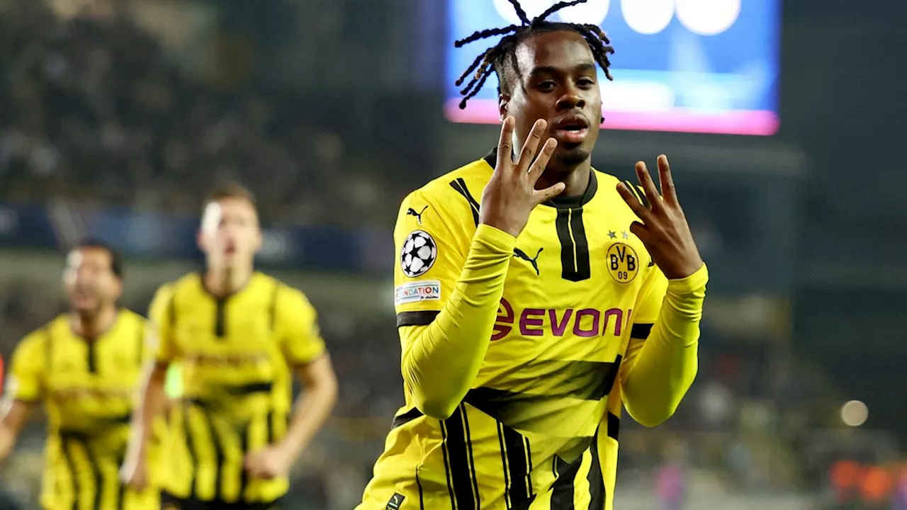 Champions League: Gittens erlöst Borussia Dortmund in Brügge