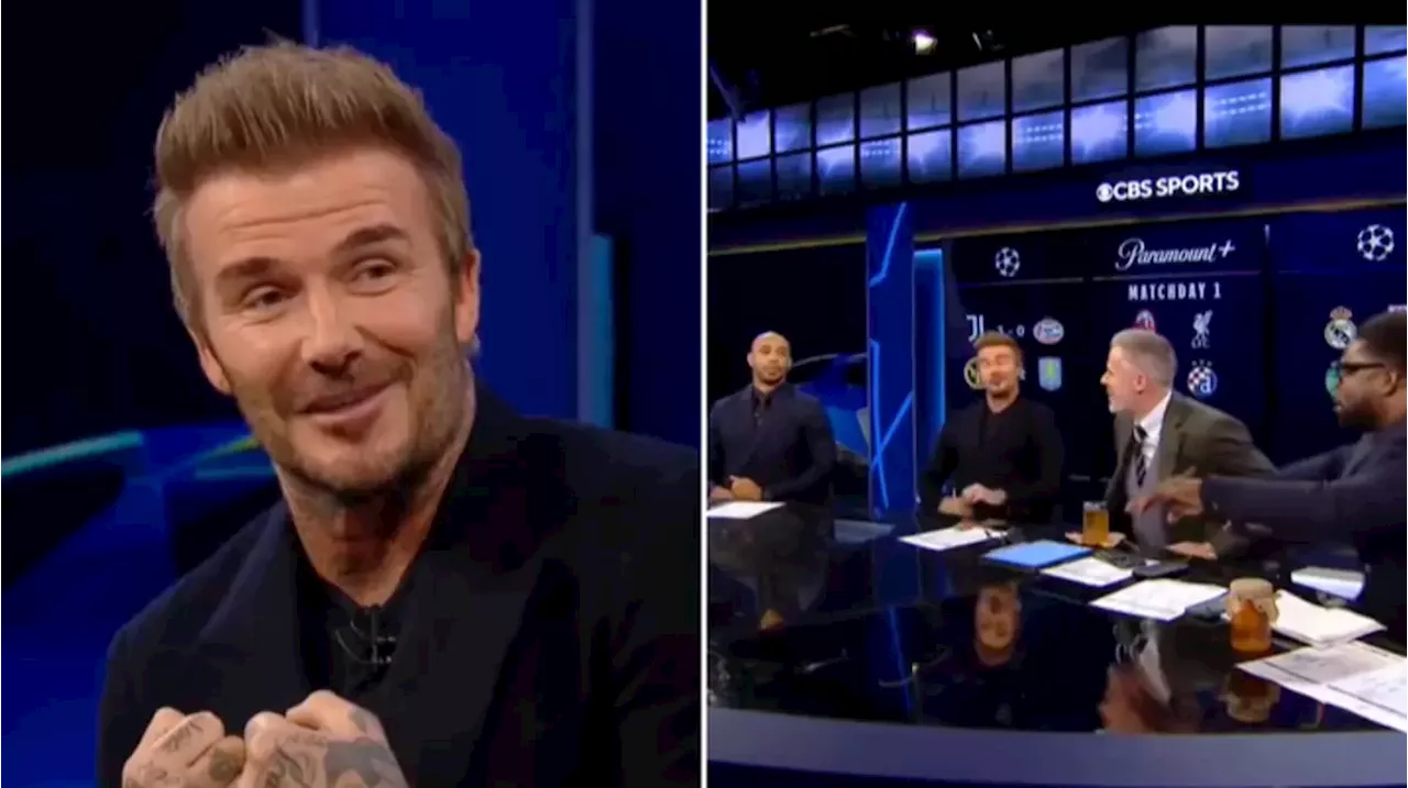 David Beckham didn't hesitate when asked which of the CBS Sports crew is his favourite