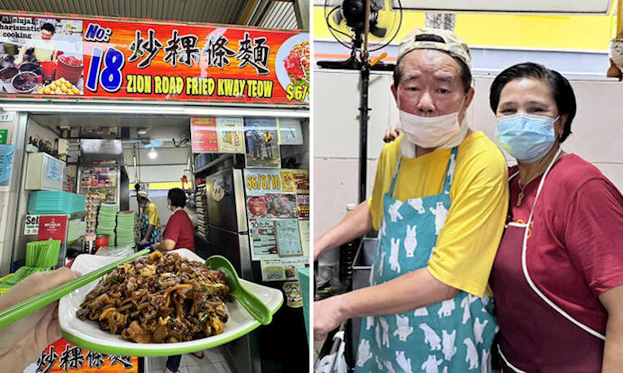 Prices for Michelin-recommended char kway teow at Zion Road Hawker Centre now start from $6