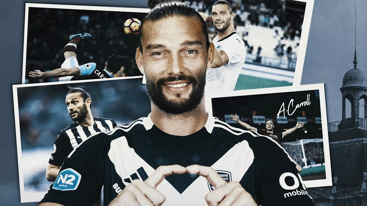 Andy Carroll completes surprise move to fourth-tier side as ex-Newcastle and West Ham striker joins eighth...