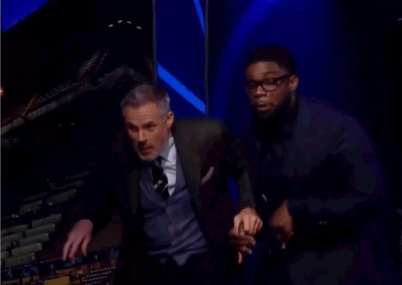 – Jamie Carragher and Micah Richards leave CBS studio as Thierry Henry rows with form...