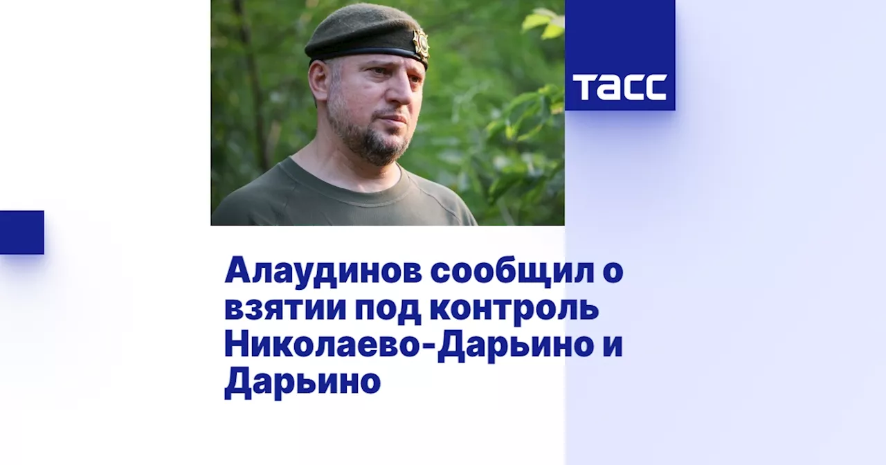 Алаудинов сообщил о взятии под контроль Николаево-Дарьино и Дарьино