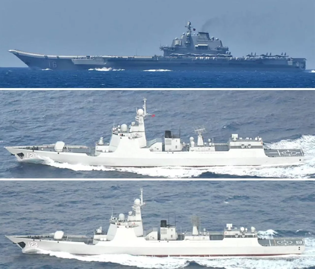 Chinese ships sail between Japan islands near Taiwan