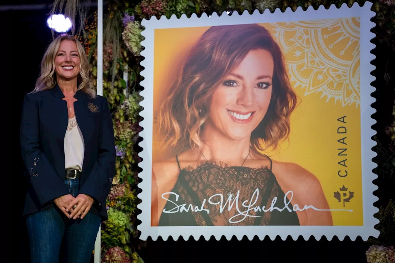 Sarah McLachlan Canada Post commemorative stamp unveiled in B.C.