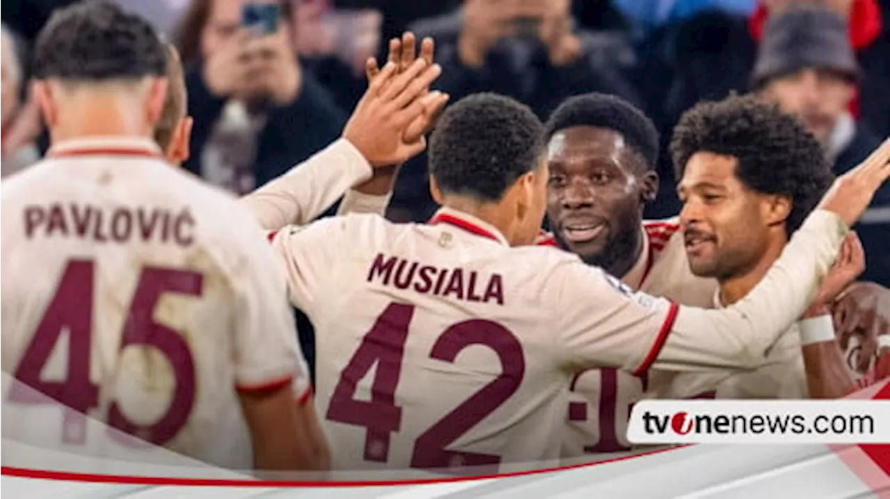 Hasil Lengkap Liga Champions 2024/2025 Semalam: Bayern Munich Bikin Gempar, AC Milan Terjungkal