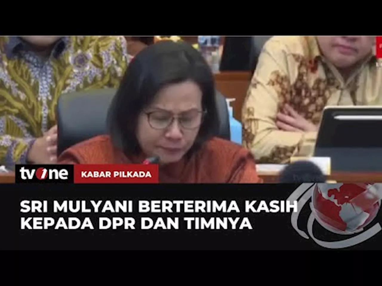 Momen Haru Sri Mulyani Menangis dan Pamit ke DPR