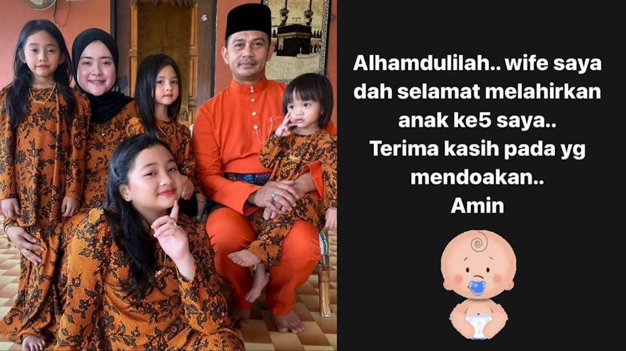 Fizz Fairuz, Almy Nadia timang cahaya mata kelima