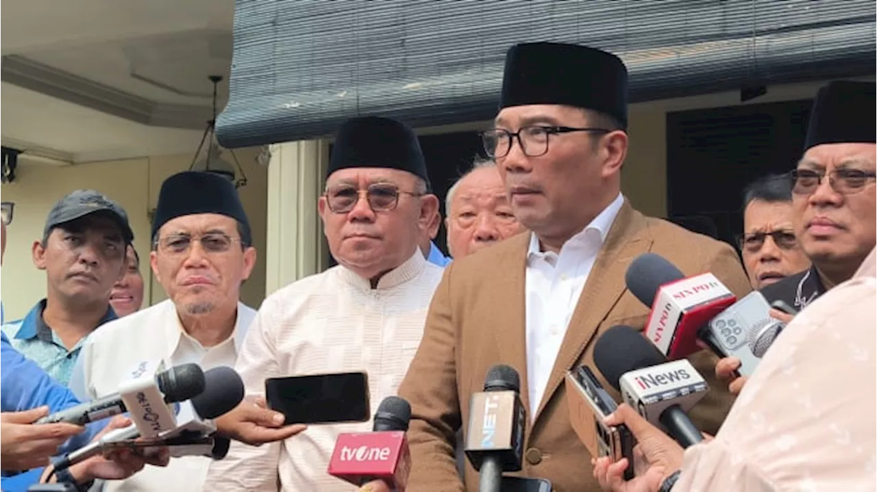 Ridwan Kamil soal Pengumuman Timses: Mudah-mudahan, Mungkin Paling Telat Besok