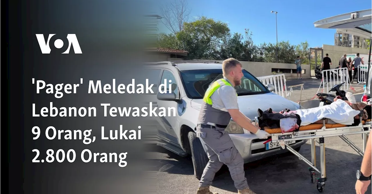 'Pager' Meledak di Lebanon Tewaskan 9 Orang, Lukai 2.800 Orang