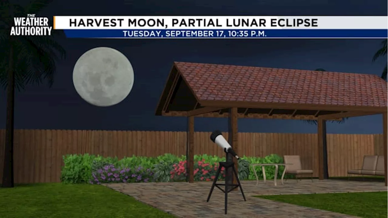 Will the clouds, showers keep you from seeing the Partial Lunar Eclipse tonight?