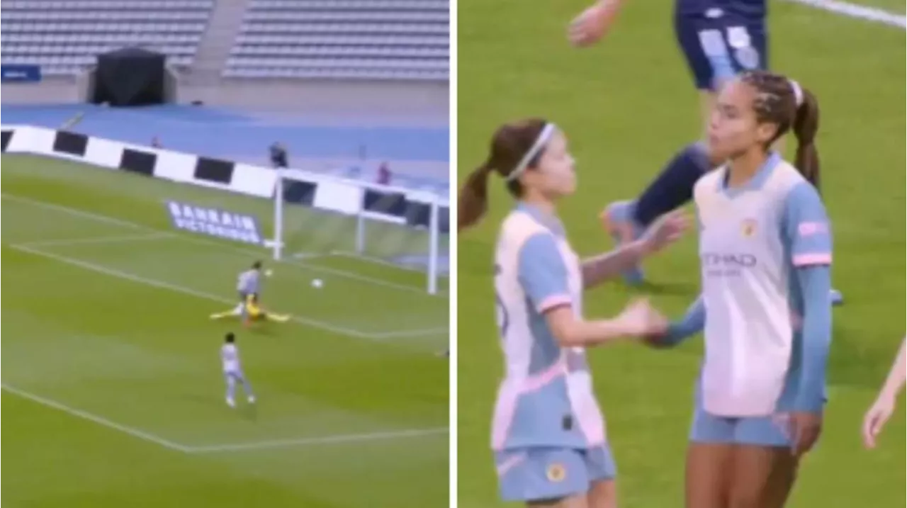 Mary Fowler scores easiest goal of her career in Manchester City’s big win