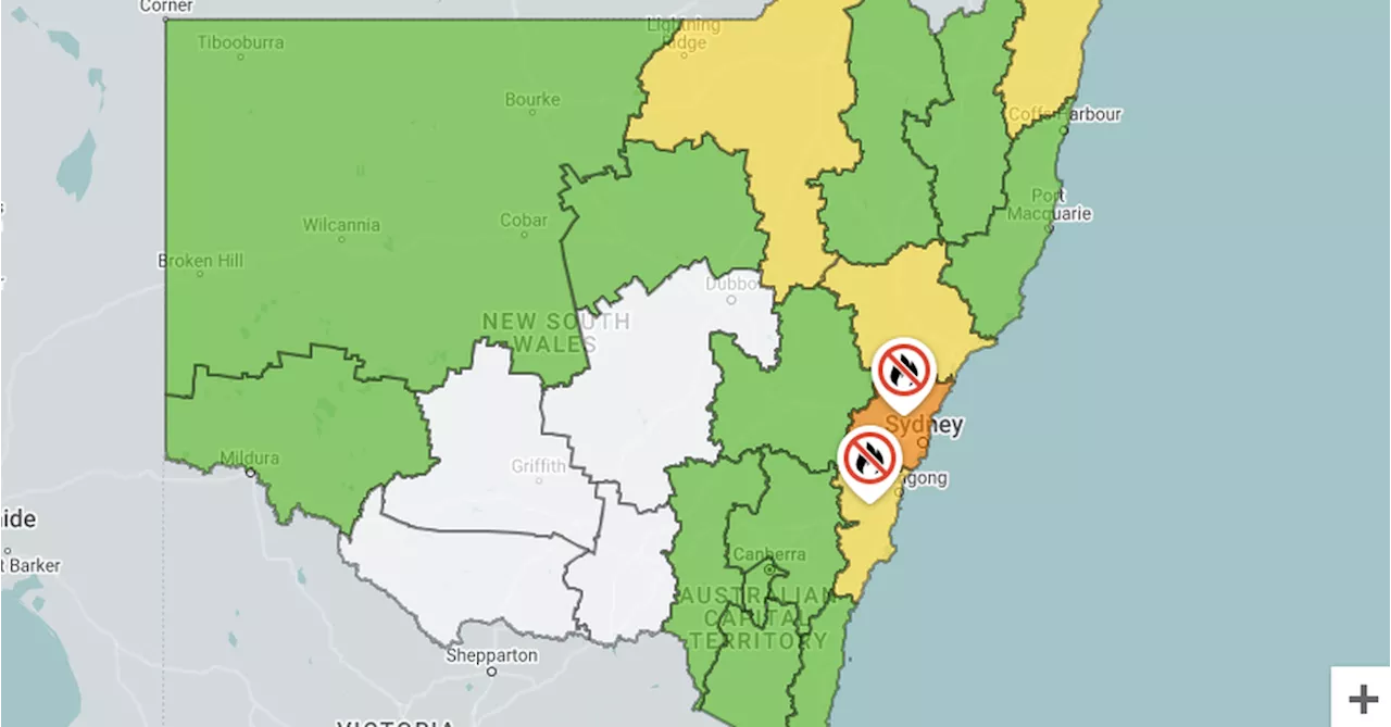 Total fire ban across Sydney, Illawarra as heat and wind create 'extreme' fire risk