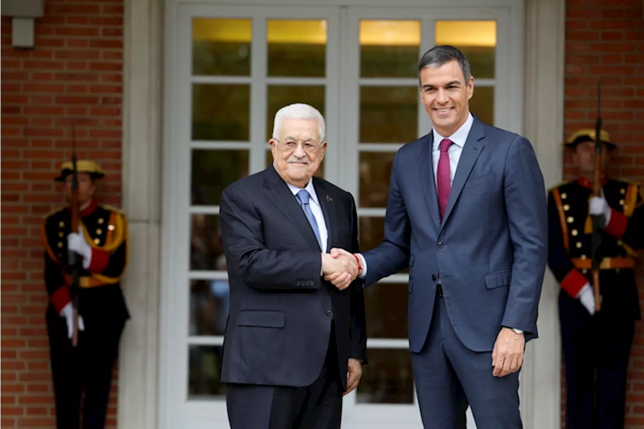 Sanchez con Abu Mazen, 'urgente porre fine alla guerra a Gaza'