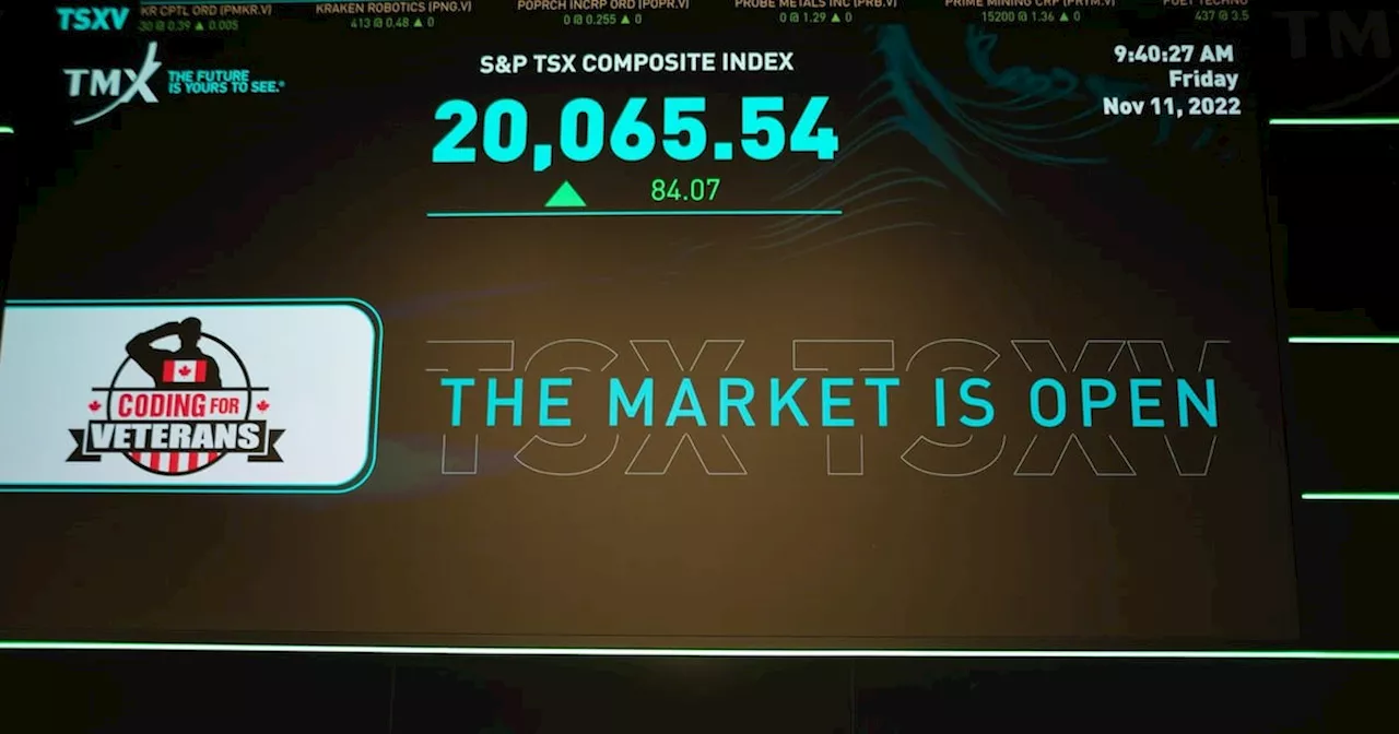 S&P/TSX composite up more than 1%, U.S. stock markets rally to new heights