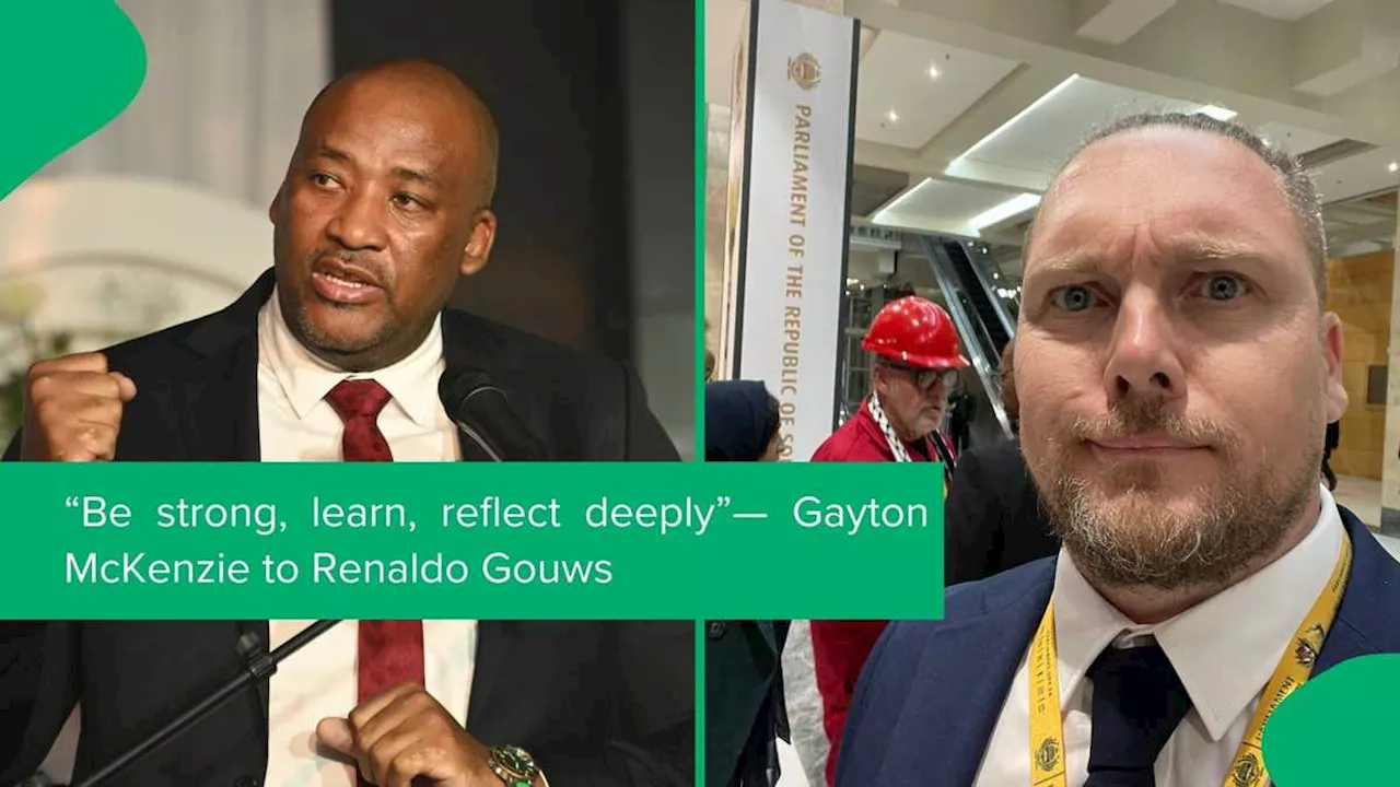 Renaldo Gouws Apologises to Gayton McKenzie, McKenzie Accepts Apology