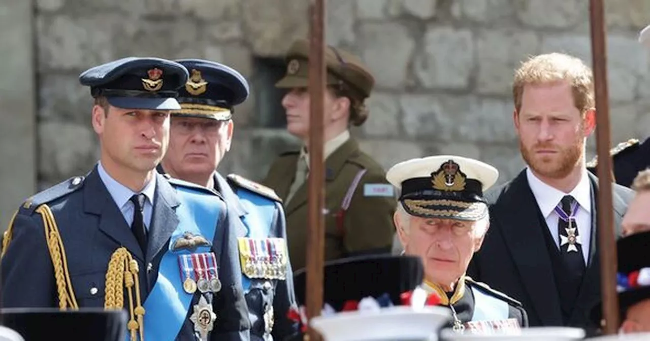 Prince Harry and William's three key moments from Queen Elizabeth's funeral