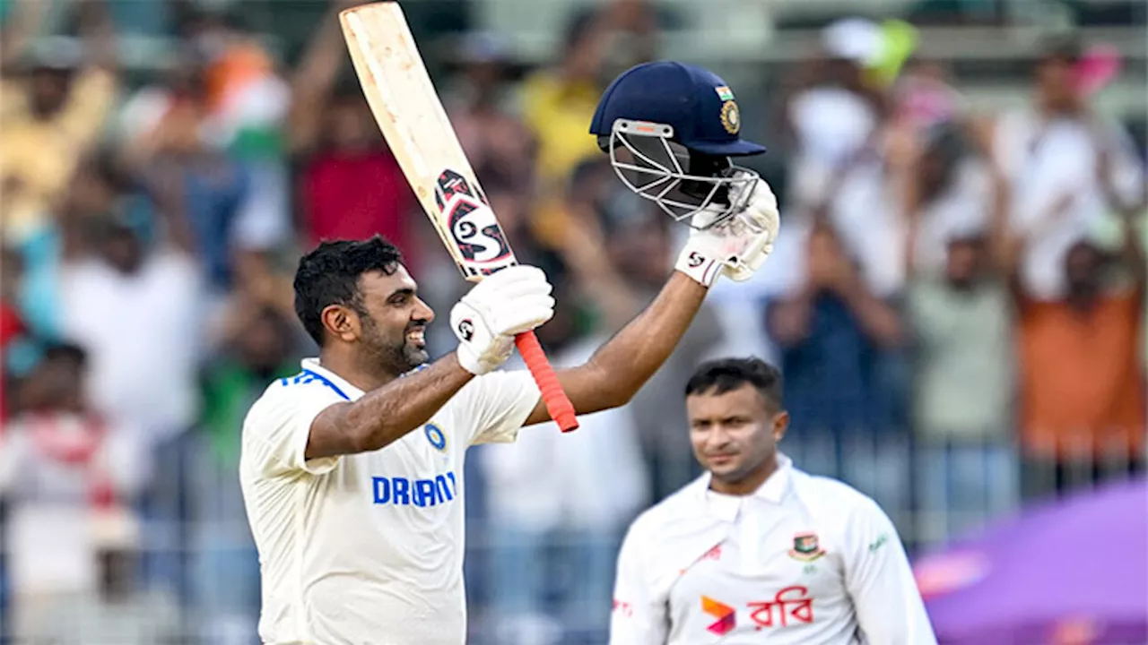 Ton-up Ashwin lifts India to 339-6 against Bangladesh