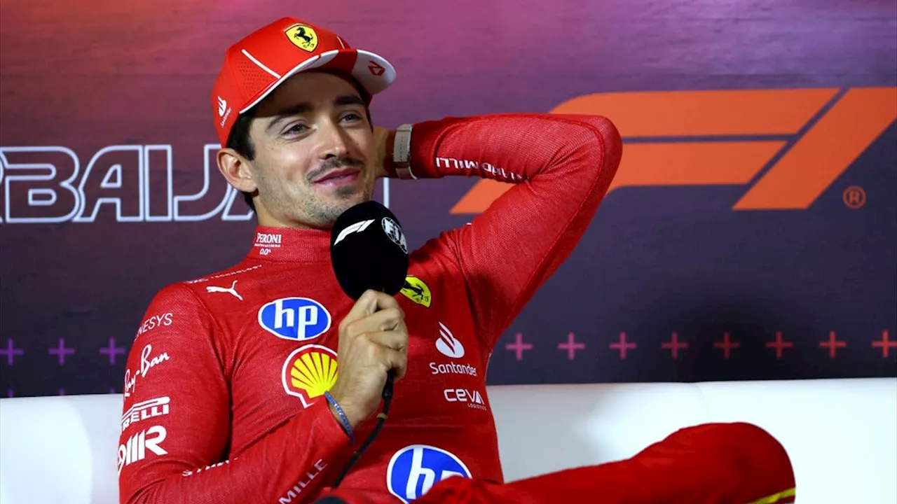 Ferrari, Leclerc scherza alla vigilia di Singapore: 'Ala posteriore della McLaren? Noi abbiamo una nuova ala anteriore'