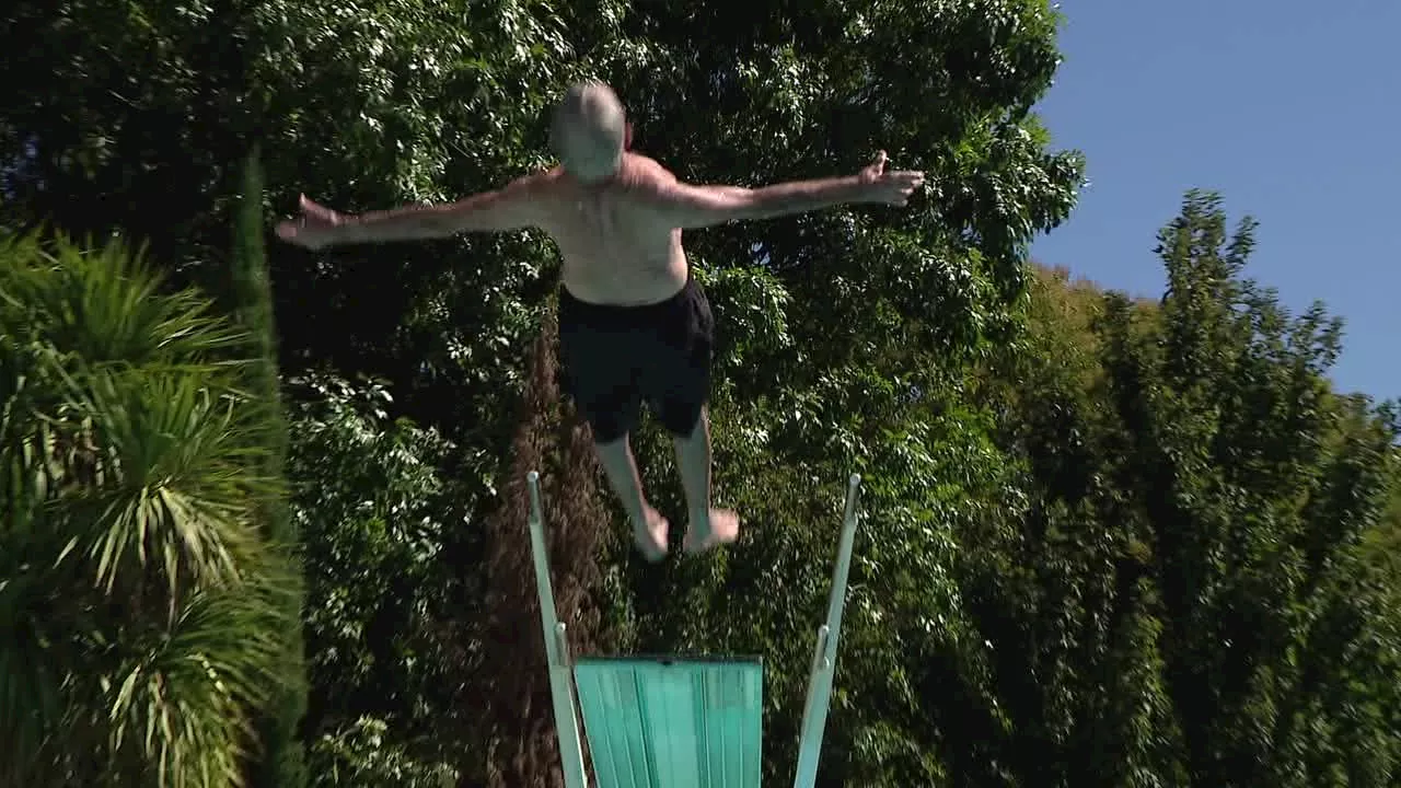 97-Year-Old Bob Sherman Still Makes Waves With His Diving Routine