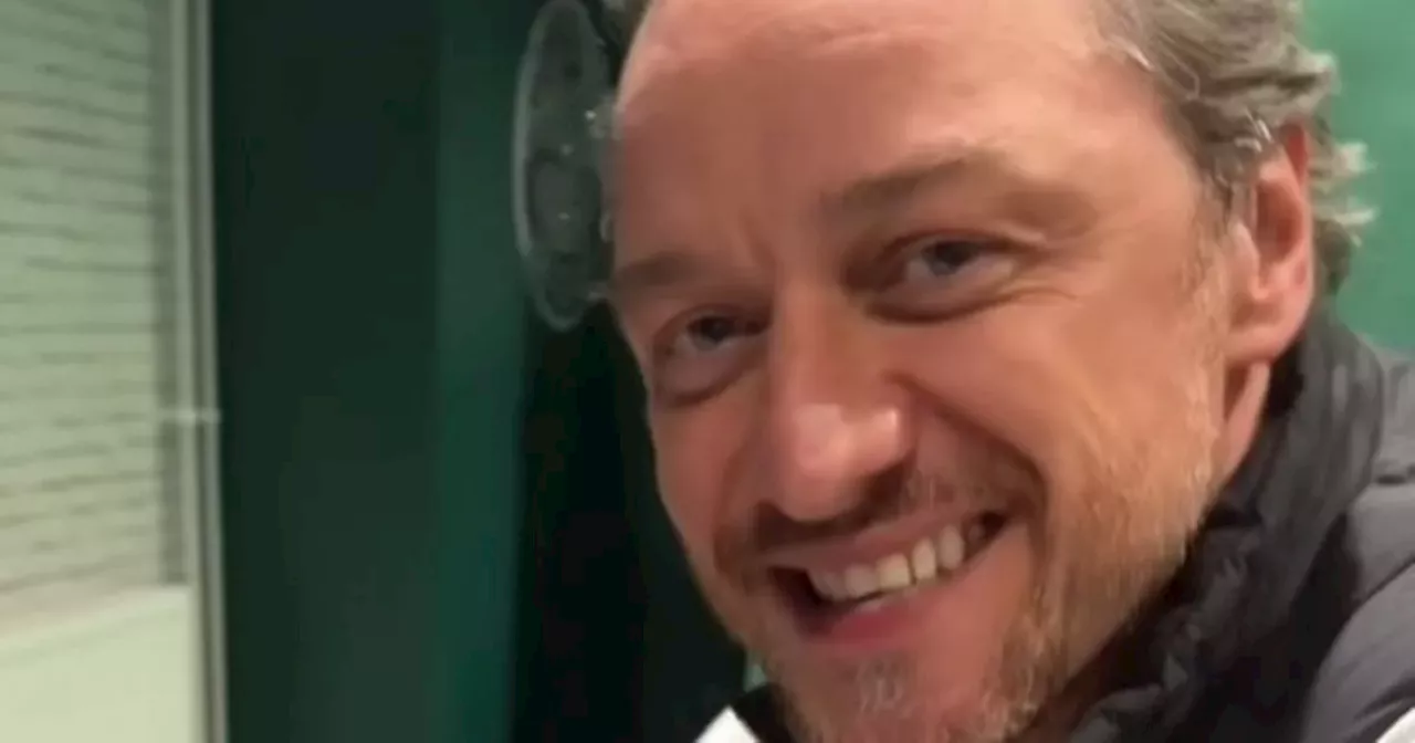 James McAvoy joins Celtic as Hollywood star backs Hoops before 5-1 win