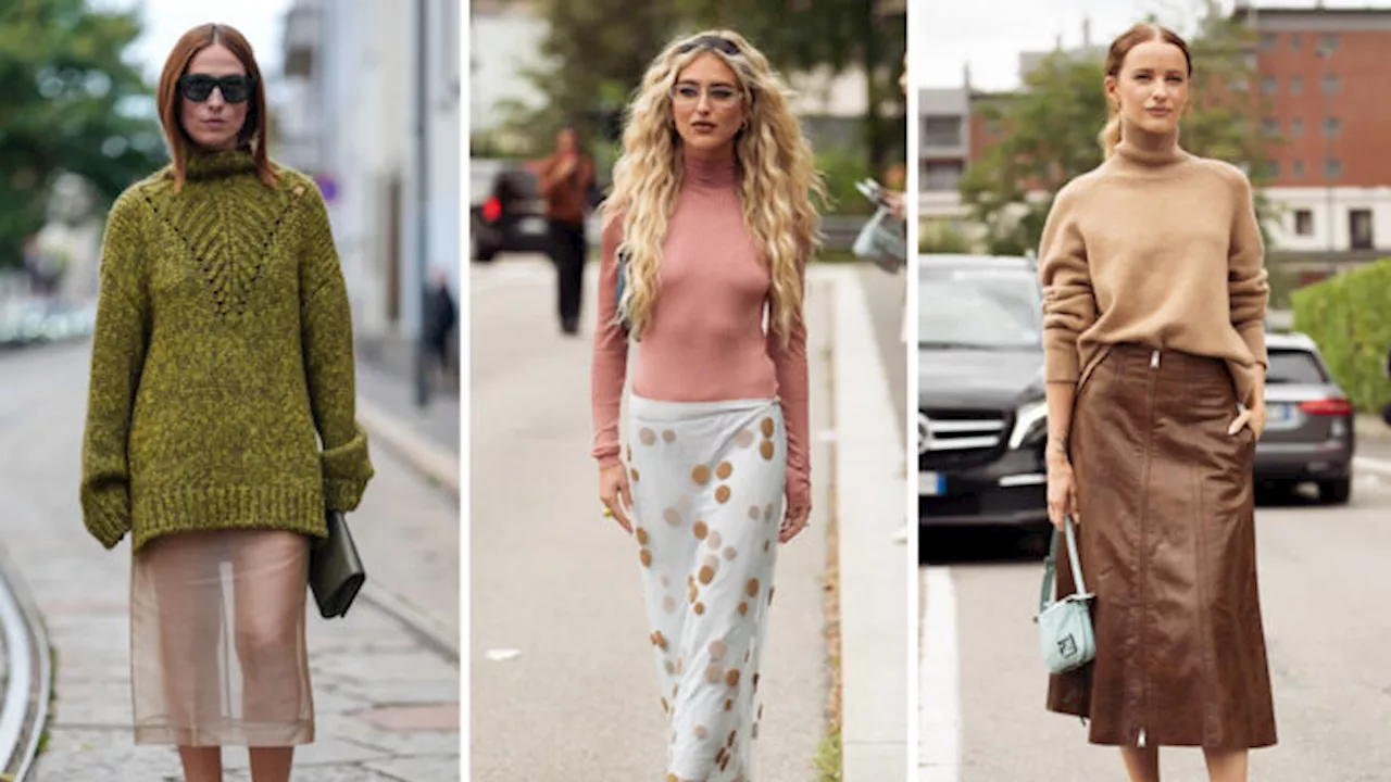 Maglione e gonna midi: la combo del momento in 5 look da copiare