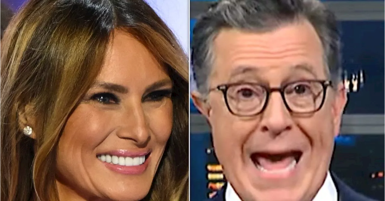 Melania Trump Resurfaces To Defend Her Nude Pics, And Stephen Colbert Is Totally Baffled