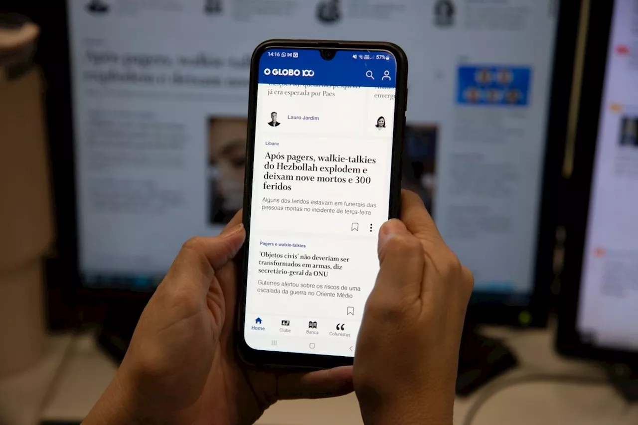 O GLOBO lança novo app: mais rápido, mais fácil de usar e com alertas customizáveis