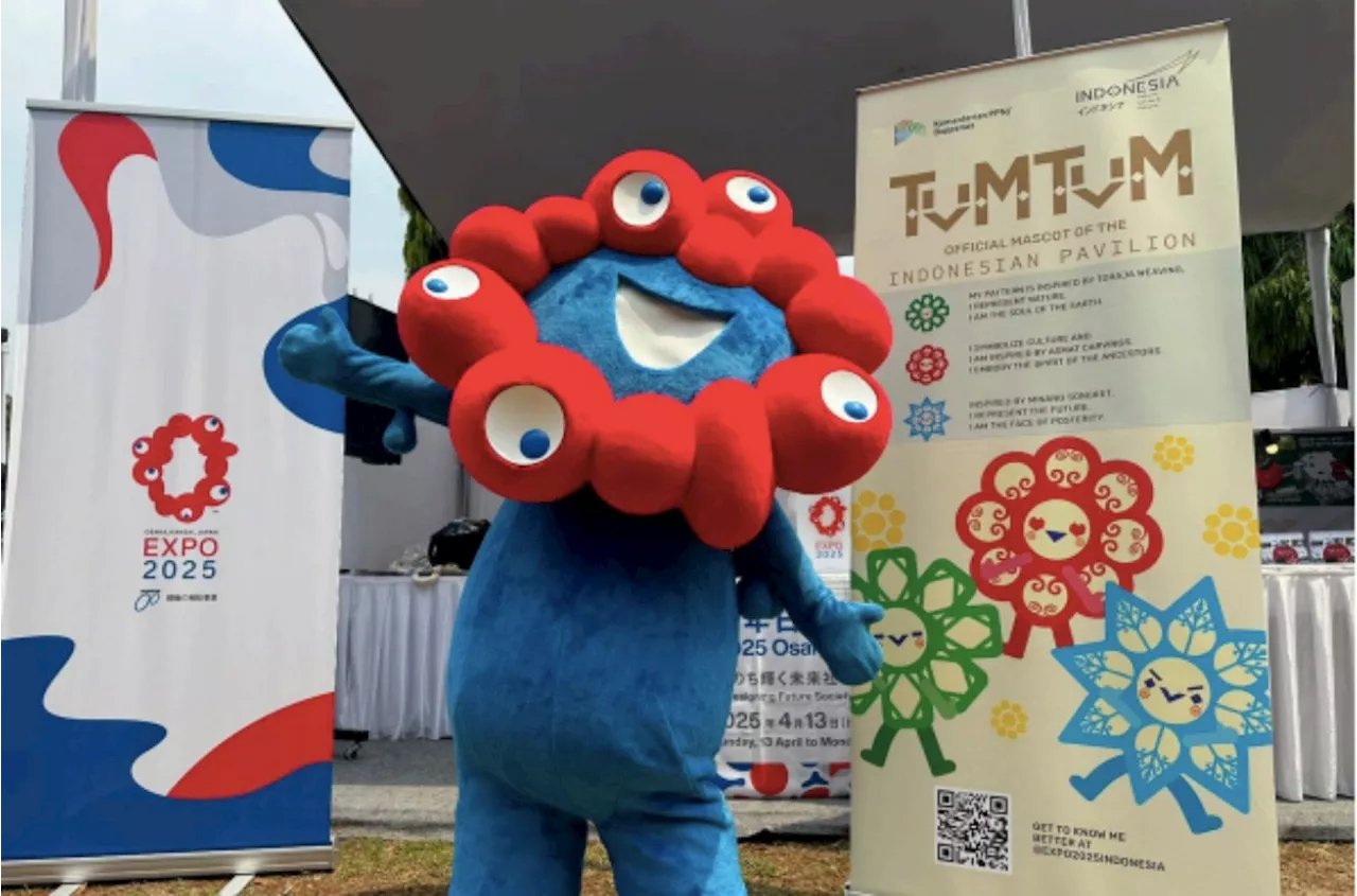 Maskot Resmi World Expo 2025 Osaka, Myaku-Myaku Tampil Perdana di Jakarta