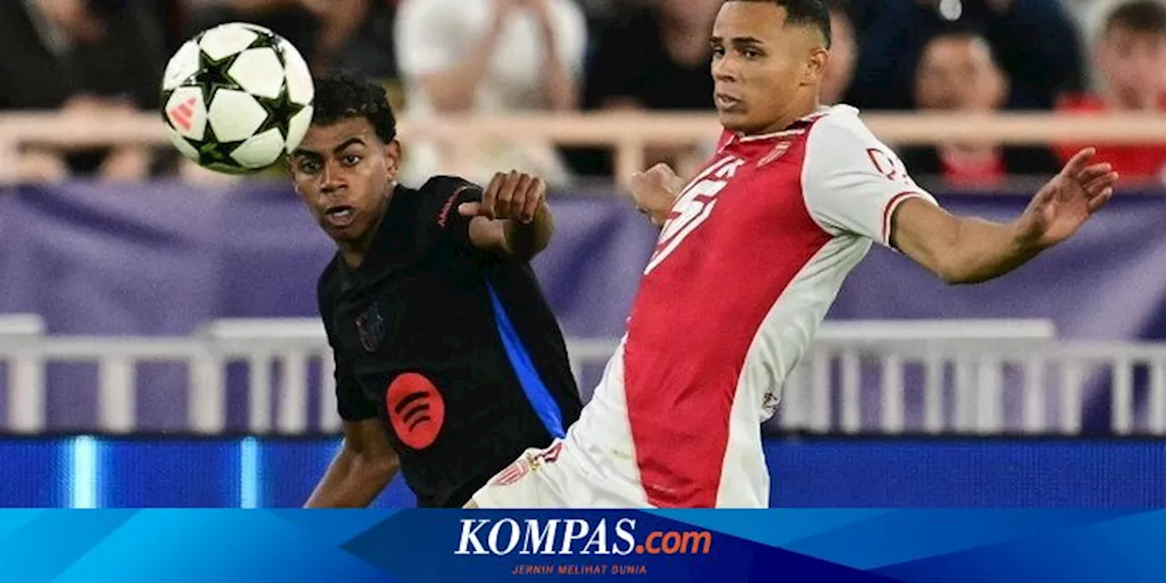 Hasil Monaco Vs Barcelona 2-1: Gol Yamal Tak Menolong 10 Pemain Barca