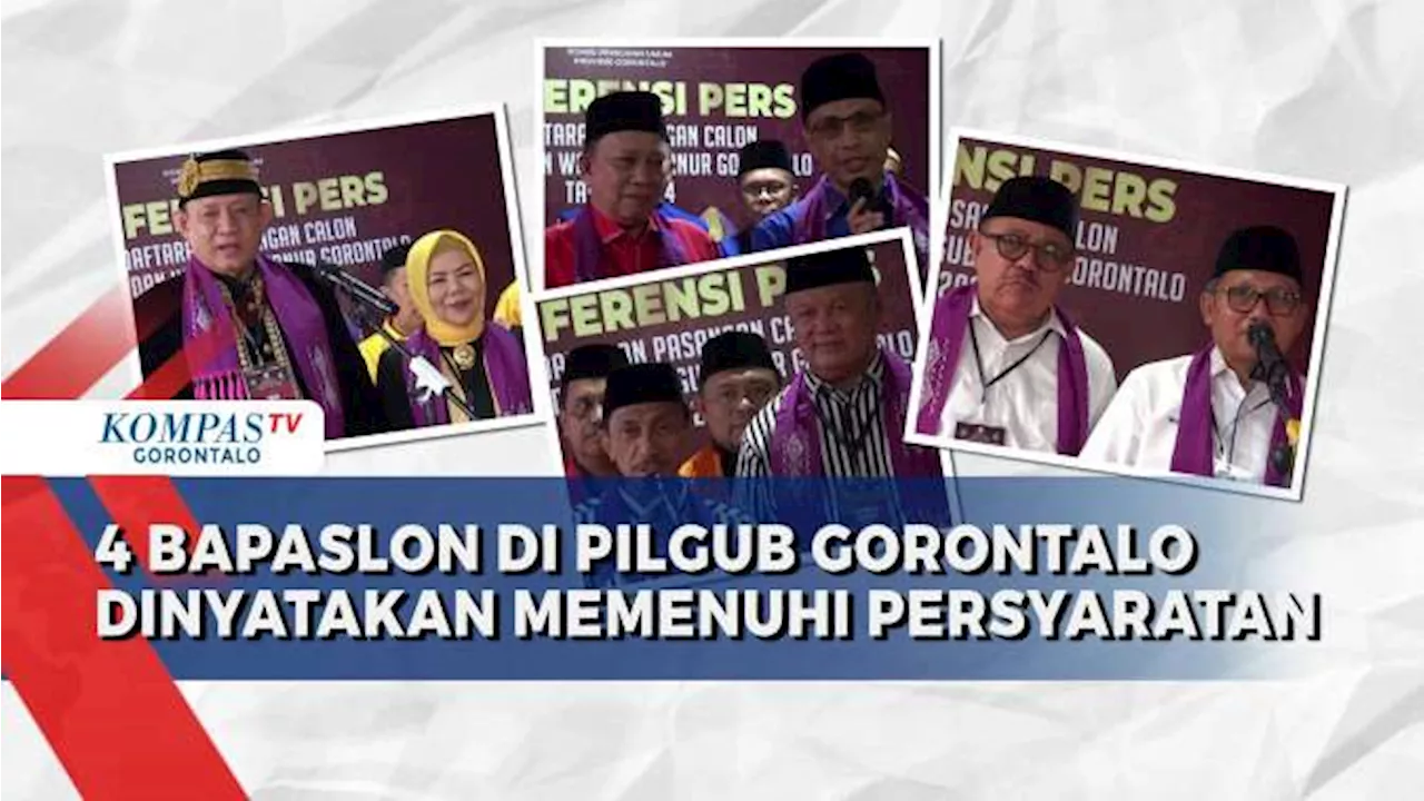 4 Bapaslon di Pilgub Gorontalo Dinyatakan Memenuhi Persyaratan