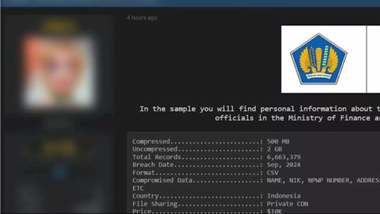 Fakta-Fakta Kebocoran Data 6 Juta Wajib Pajak Termasuk Jokowi: Dijual Bjorka, Data NIK Valid